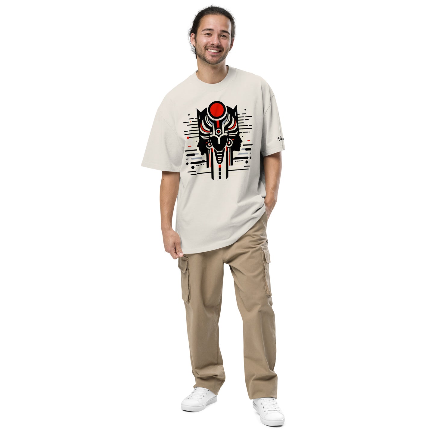 Men's Alpha Oversized Graphic T-shirt