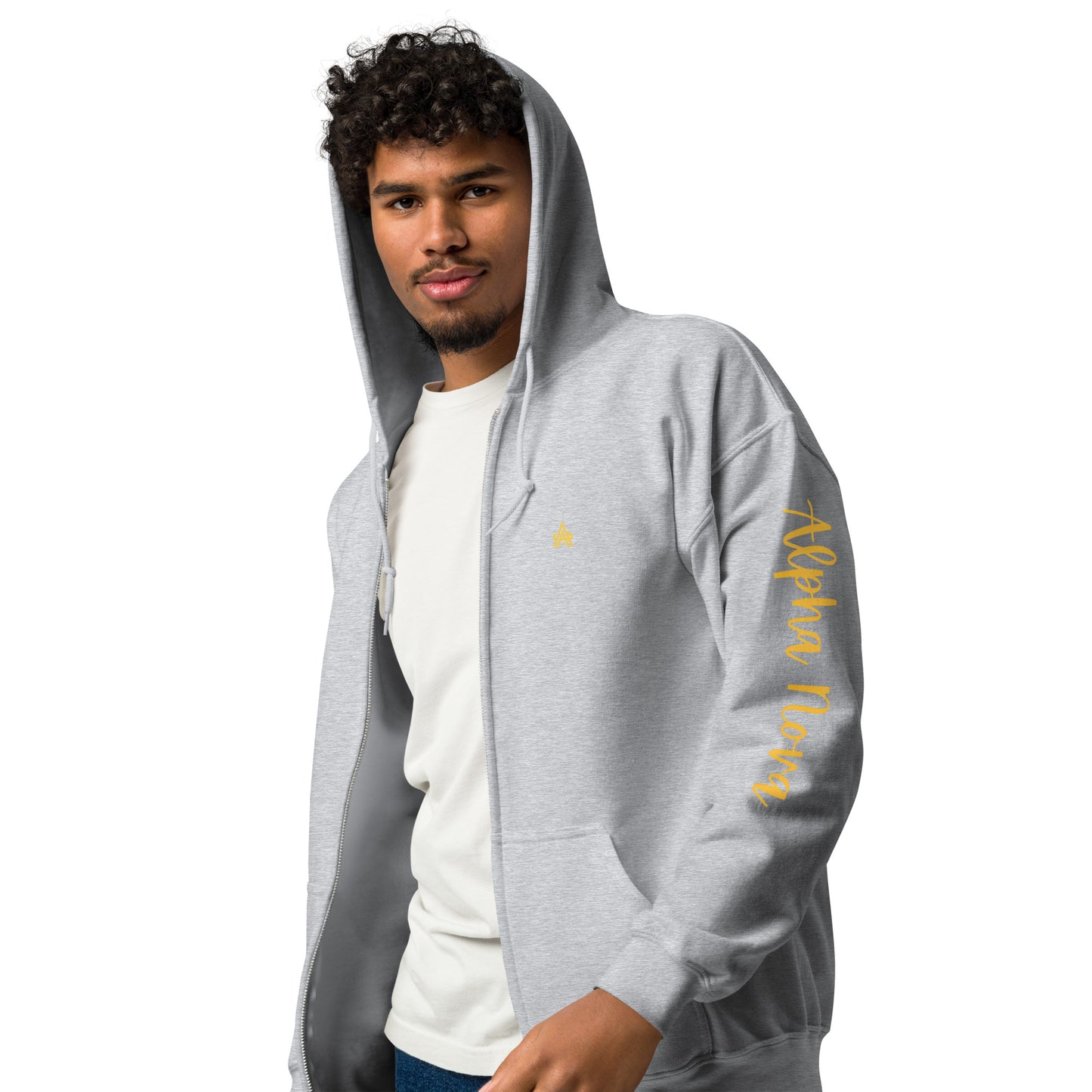 Men's Heavy Blend Alpha Zip Hoodie