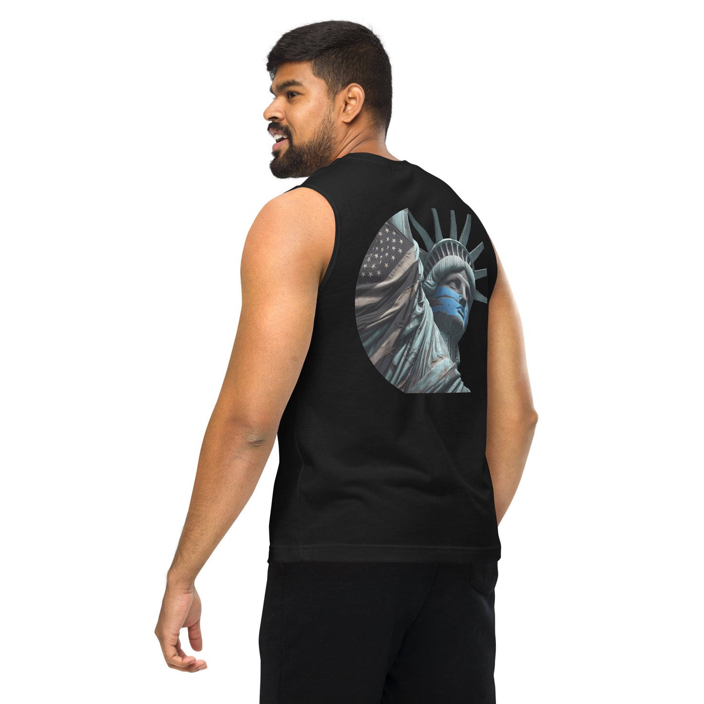 Men's Thin Blue Line Muscle Shirt