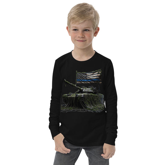 Youth Thin Blue Line Long Sleeve Shirt